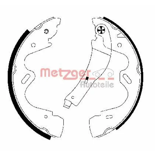 Sada brzdových čeľustí METZGER MG 948