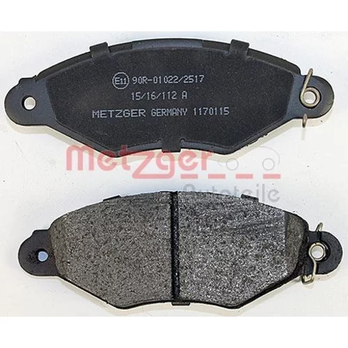 Sada brzdových platničiek kotúčovej brzdy 1170115 /METZGER/ - obr. 2