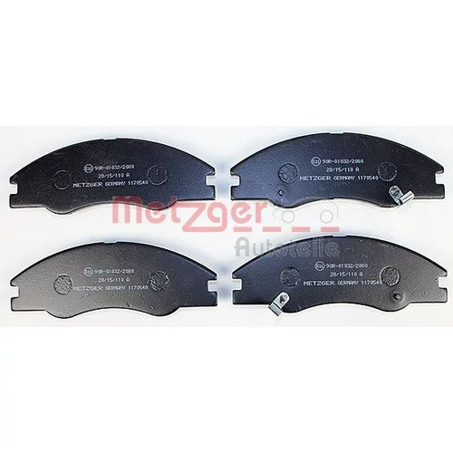 Sada brzdových platničiek kotúčovej brzdy 1170540 /METZGER/ - obr. 1