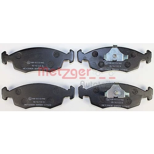 Sada brzdových platničiek kotúčovej brzdy 1170642 /METZGER/ - obr. 1