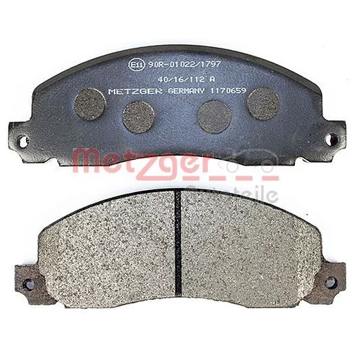 Sada brzdových platničiek kotúčovej brzdy 1170659 /METZGER/ - obr. 2