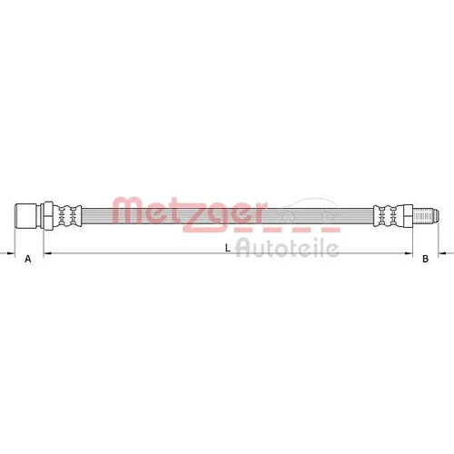 Brzdová hadica METZGER 4111548