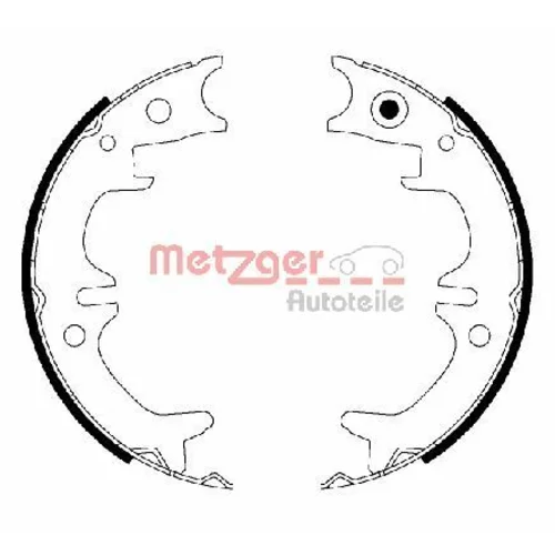 Sada brzd. čeľustí parkov. brzdy METZGER MG 220