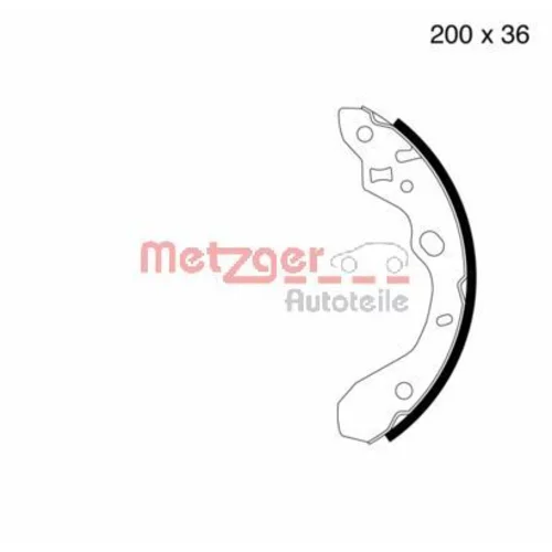 Sada brzdových čeľustí MG 800 /METZGER/