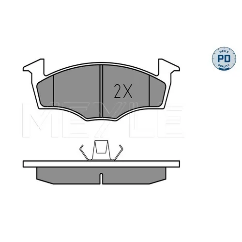 Sada brzdových platničiek kotúčovej brzdy 025 218 6619/PD /MEYLE/ - obr. 1