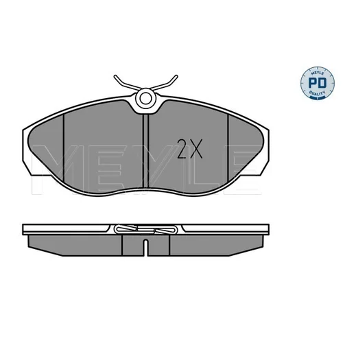 Sada brzdových platničiek kotúčovej brzdy 025 236 0219/PD /MEYLE/ - obr. 1