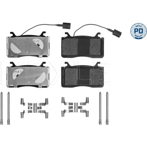Sada brzdových platničiek kotúčovej brzdy MEYLE 025 225 0716/PD