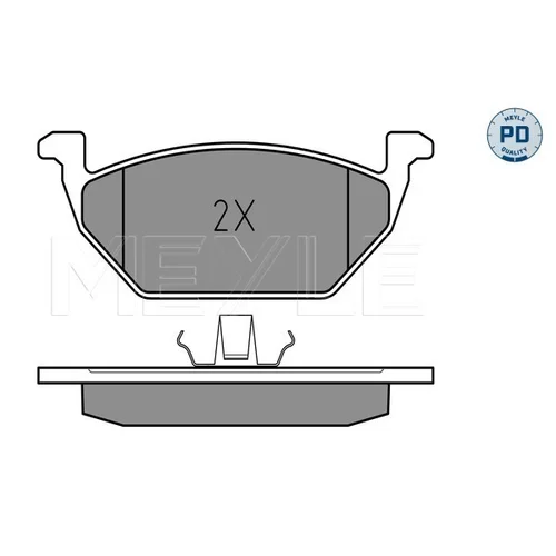 Sada brzdových platničiek kotúčovej brzdy 025 231 3119/PD /MEYLE/ - obr. 2