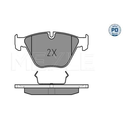 Sada brzdových platničiek kotúčovej brzdy 025 241 6120/PD /MEYLE/ - obr. 2