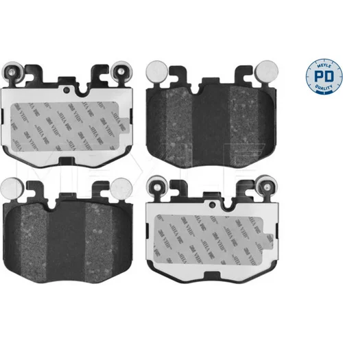 Sada brzdových platničiek kotúčovej brzdy MEYLE 025 268 1919/PD