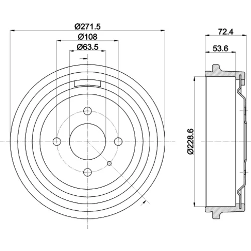 Brzdový bubon MINTEX MBD038