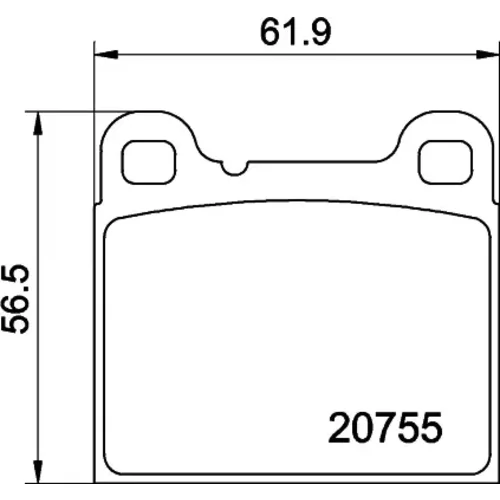 Sada brzdových platničiek kotúčovej brzdy MINTEX MDB2129MX