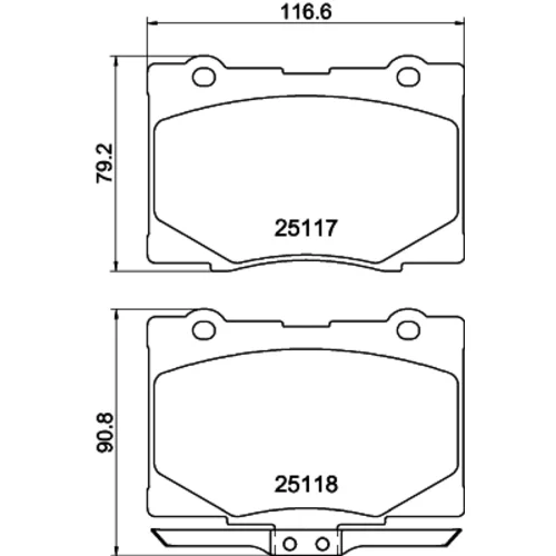 Sada brzdových platničiek kotúčovej brzdy MINTEX MDB3170