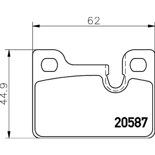 Sada brzdových platničiek kotúčovej brzdy MINTEX MDB1154