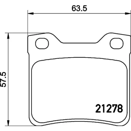 Sada brzdových platničiek kotúčovej brzdy MINTEX MDB1834MX