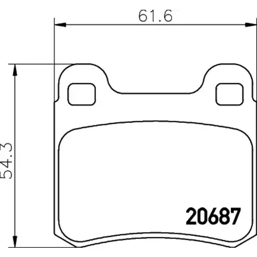 Sada brzdových platničiek kotúčovej brzdy MINTEX MDB1560MX