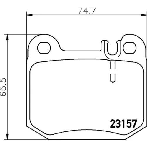 Sada brzdových platničiek kotúčovej brzdy MINTEX MDB2112MX