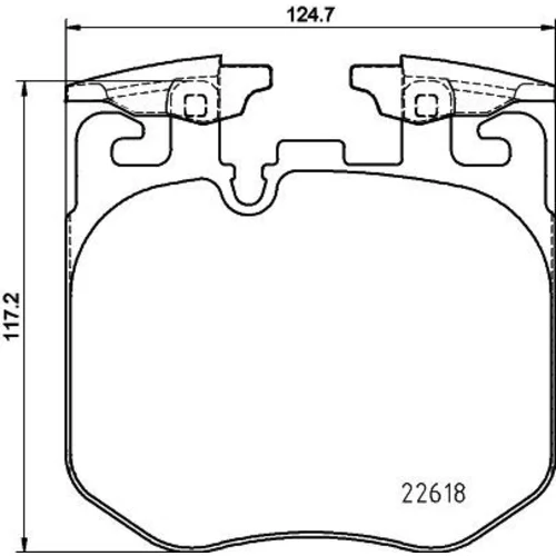 Sada brzdových platničiek kotúčovej brzdy MDB3863 /MINTEX/