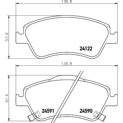 Sada brzdových platničiek kotúčovej brzdy MINTEX MDB2923MX