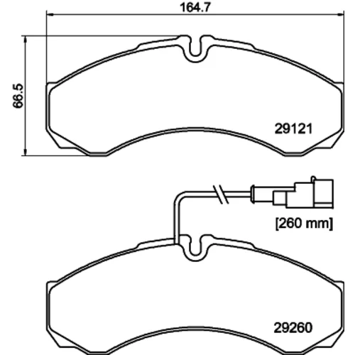 Sada brzdových platničiek kotúčovej brzdy MINTEX MDB3061