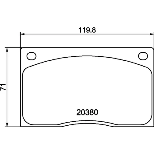 Sada brzdových platničiek kotúčovej brzdy MINTEX MGB585MX