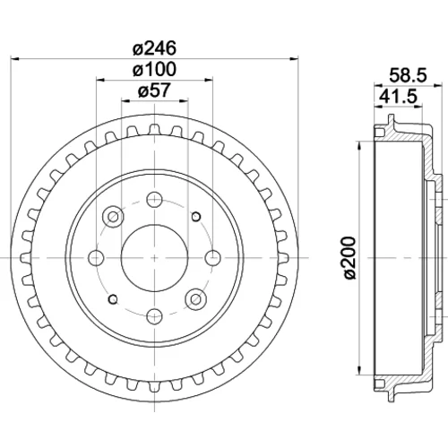 Brzdový bubon MINTEX MBD239