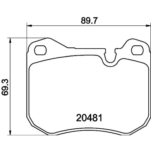 Sada brzdových platničiek kotúčovej brzdy MINTEX MDB1132