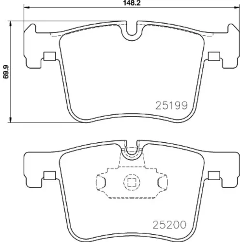 Sada brzdových platničiek kotúčovej brzdy MINTEX MDB3153MX