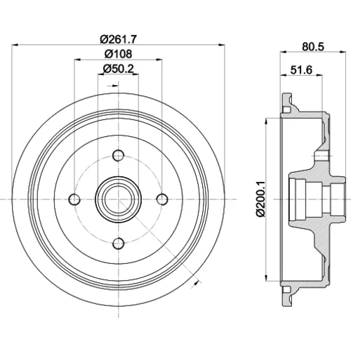 Brzdový bubon MINTEX MBD298