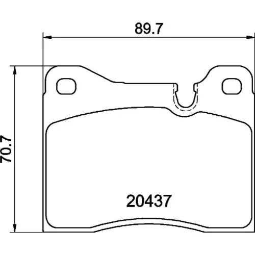 Sada brzdových platničiek kotúčovej brzdy MINTEX MDB1115MX