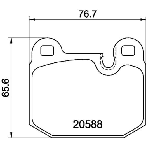 Sada brzdových platničiek kotúčovej brzdy MINTEX MDB1153