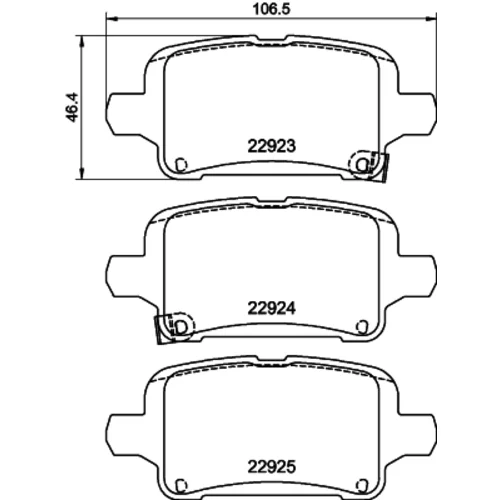 Sada brzdových platničiek kotúčovej brzdy MINTEX MDB4057