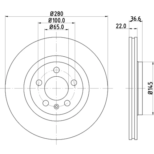 Brzdový kotúč MINTEX MDC978