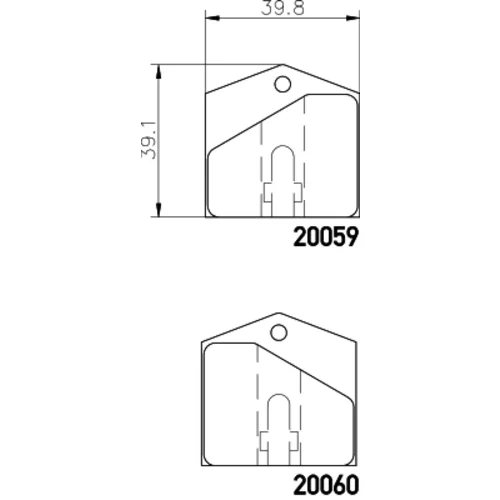 Sada brzdových platničiek, Parkovacia kotúčová brzda MINTEX MGB709