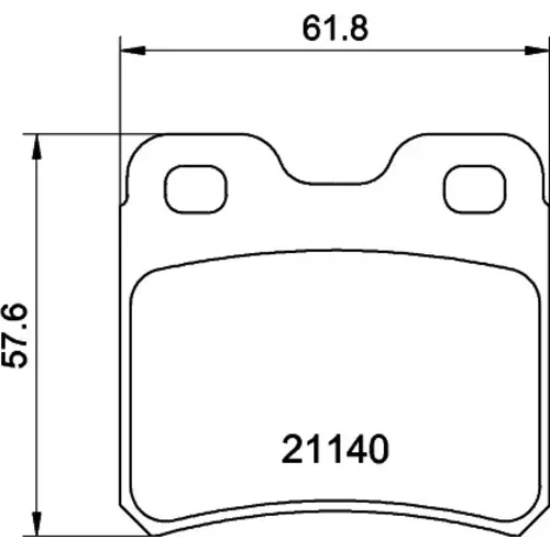 Sada brzdových platničiek kotúčovej brzdy MINTEX MDB1385MX