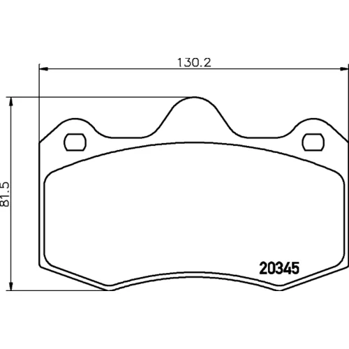 Sada brzdových platničiek kotúčovej brzdy MINTEX MDB2207