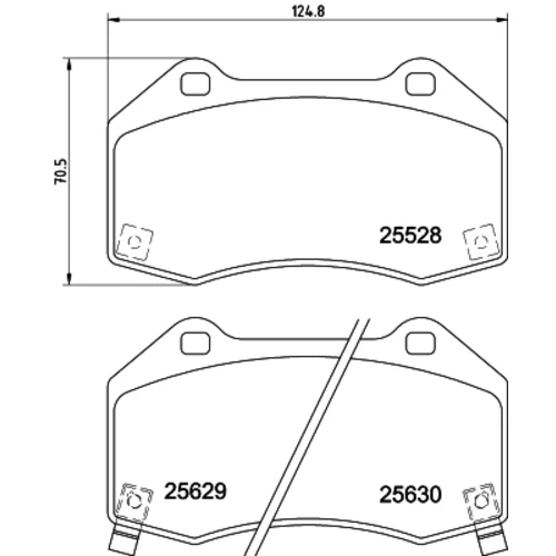 Sada brzdových platničiek kotúčovej brzdy MINTEX MDB3851
