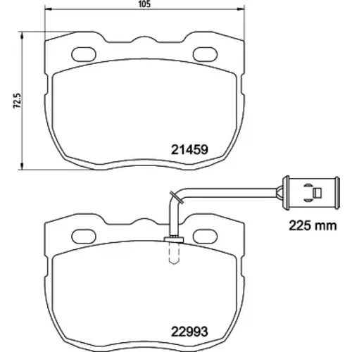 Sada brzdových platničiek kotúčovej brzdy MINTEX MDB4129MX