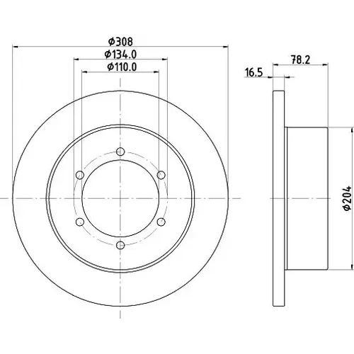 Brzdový kotúč MINTEX MDC3218CMX