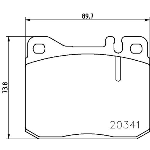 Sada brzdových platničiek kotúčovej brzdy MINTEX MDB1109