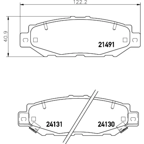 Sada brzdových platničiek kotúčovej brzdy MINTEX MDB1710