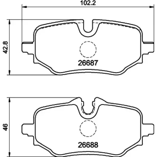 Sada brzdových platničiek kotúčovej brzdy MINTEX MDB3529MX