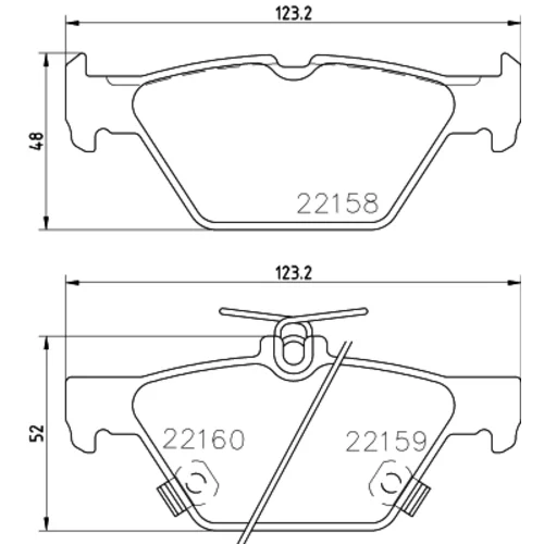 Sada brzdových platničiek kotúčovej brzdy MINTEX MDB3818