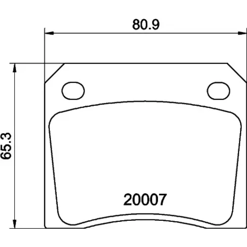 Sada brzdových platničiek kotúčovej brzdy MINTEX MGB521MX