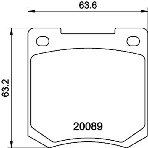 Sada brzdových platničiek kotúčovej brzdy MINTEX MGB535MX
