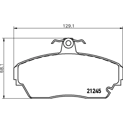 Sada brzdových platničiek kotúčovej brzdy MINTEX MDB1927