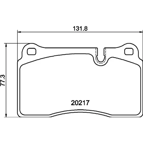 Sada brzdových platničiek kotúčovej brzdy MINTEX MDB2829MX