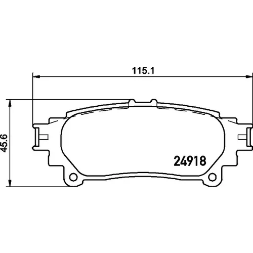 Sada brzdových platničiek kotúčovej brzdy MINTEX MDB3104MX