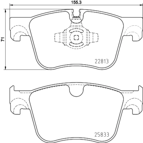 Sada brzdových platničiek kotúčovej brzdy MINTEX MDB4053