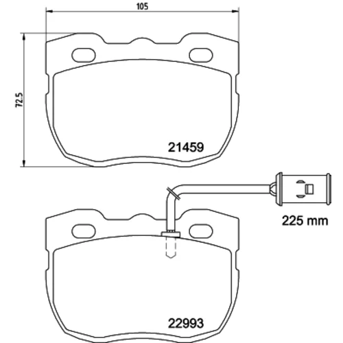 Sada brzdových platničiek kotúčovej brzdy MINTEX MDB4129